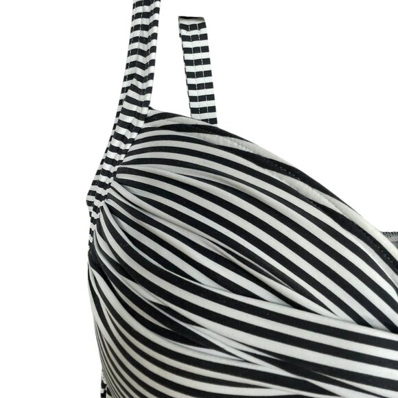Niptuck Sorrento Stripe Joanne Tankini 2-Piece Navy/White Stripes US Size 10 - Picture 10 of 15